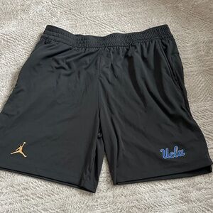 Jordan Men's Black and Gold UCLA Athletic Shorts